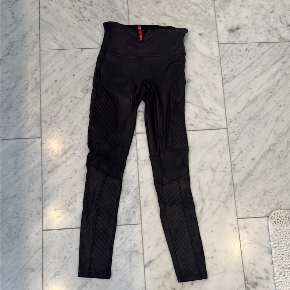 Spanx Black Moto Leggings